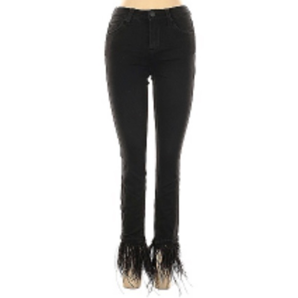 Feather Trim BLANK NYC Women’s Jeans - Picture 1 of 1